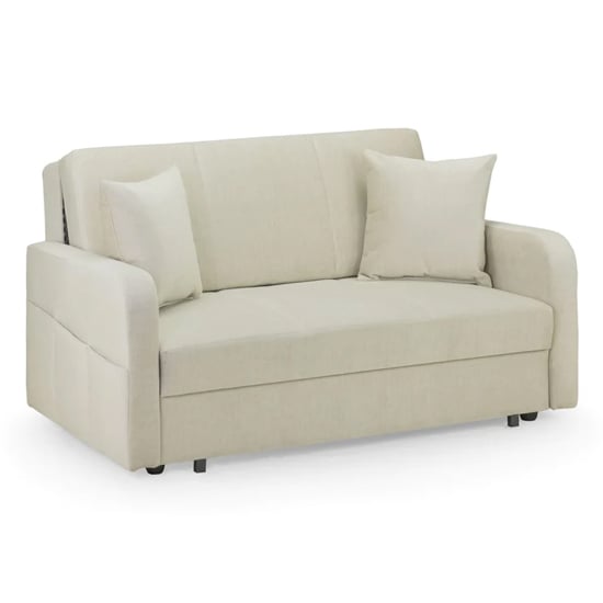 Paralia Fabric 2 Seater Sofa Bed In Beige