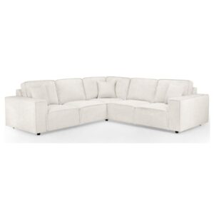 Maria Large Fabric Corner Sofa In Cream