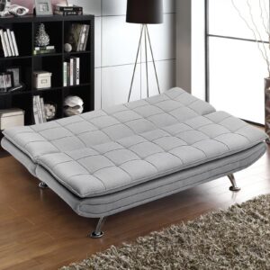 Convertible Fabric 3-Seater Sofa Bed